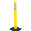 45" Yellow Ez Grab Delineator Post W/2ea 3" Hi Reflective