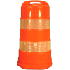 Cortina Traffic Barrel Drum With (4) 6" High Intensity Grade Reflective Stripes, HDPE, 03-780-6HI