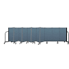 Screenflex Portable Room Divider 11 Panel, 4'H x 20'5"L, Fabric Color: Blue