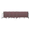 Screenflex Portable Room Divider 11 Panel, 4'H x 20'5"L, Fabric Color: Mauve