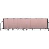 Screenflex Portable Room Divider 11 Panel, 4'H x 20'5"L, Vinyl Color: Mauve