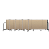 Screenflex Portable Room Divider 11 Panel, 4'H x 20'5"L, Vinyl Color: Oatmeal