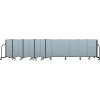 Screenflex Portable Room Divider 13 Panel, 4'H x 24'1"L, Vinyl Color: Blue