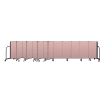 Screenflex Portable Room Divider 13 Panel, 4'H x 24'1"L, Vinyl Color: Mauve