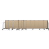 Screenflex Portable Room Divider 13 Panel, 4'H x 24'1"L, Vinyl Color: Oatmeal