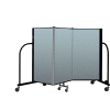 Screenflex Portable Room Divider 3 Panel, 4'H x 5'9"L, Vinyl Color: Blue