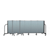 Screenflex Portable Room Divider 7 Panel, 4'H x 13'1"L, Vinyl Color: Blue