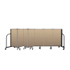 Screenflex Portable Room Divider 7 Panel, 4'H x 13'1"L, Vinyl Color: Oatmeal