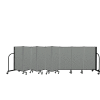 Screenflex Portable Room Divider 9 Panel, 4'H x 16'9"L, Fabric Color: Gray