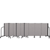 Screenflex Portable Room Divider 9 Panel, 4'H x 16'9"L, Vinyl Color: Gray