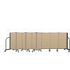 Screenflex Portable Room Divider 9 Panel, 4'H x 16'9"L, Vinyl Color: Oatmeal