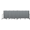 Screenflex Portable Room Divider 11 Panel, 5'H x 20'5"L, Fabric Color: Gray