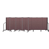 Screenflex Portable Room Divider 11 Panel, 5'H x 20'5"L, Fabric Color: Mauve