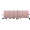 Screenflex Portable Room Divider 11 Panel, 5'H x 20'5"L, Vinyl Color: Mauve