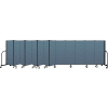 Screenflex Portable Room Divider 13 Panel, 5'H x 24'1"L, Fabric Color: Blue