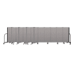 Screenflex Portable Room Divider 13 Panel, 5'H x 24'1"L, Vinyl Color: Gray