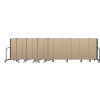 Screenflex Portable Room Divider 13 Panel, 5'H x 24'1"L, Vinyl Color: Oatmeal