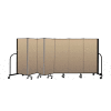 Screenflex Portable Room Divider 7 Panel, 5'H x 13'1"L, Vinyl Color: Oatmeal