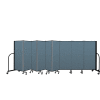 Screenflex Portable Room Divider 9 Panel, 5'H x 16'9"W, Fabric Color: Blue