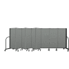Screenflex Portable Room Divider 9 Panel, 5'H x 16'9"L, Fabric Color: Gray