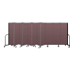 Screenflex Portable Room Divider 11 Panel, 6'H x 20'5"L, Fabric Color: Mauve