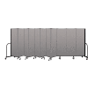 Screenflex Portable Room Divider 11 Panel, 6'H x 20'5"L, Vinyl Color: Gray