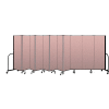 Screenflex Portable Room Divider 11 Panel, 6'H x 20'5"L, Vinyl Color: Mauve