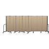 Screenflex Portable Room Divider 11 Panel, 6'H x 20'5"L, Vinyl Color: Oatmeal