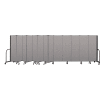 Screenflex Portable Room Divider 13 Panel, 6'H x 24'1"L, Vinyl Color: Gray