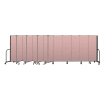 Screenflex Portable Room Divider 13 Panel, 6'H x 24'1"L, Vinyl Color: Mauve