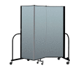 Screenflex Portable Room Divider 3 Panel, 6'H x 5'9"L, Vinyl Color: Sand
