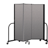 Screenflex Portable Room Divider 3 Panel, 6'H x 5'9"L, Vinyl Color: Tan