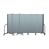Screenflex Portable Room Divider 7 Panel, 6'H x 13'1"L, Vinyl Color: Blue