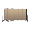 Screenflex Portable Room Divider 7 Panel, 6'H x 13'1"L, Vinyl Color: Oatmeal