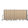 Screenflex Portable Room Divider 9 Panel, 6'H x 16'9"L, Vinyl Color: Oatmeal