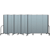 Screenflex Portable Room Divider 11 Panel, 6'8"H x 20'5"L, Vinyl Color: Blue