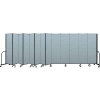 Screenflex Portable Room Divider 13 Panel, 6'8"H x 24'1"L, Vinyl Color: Blue