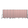 Screenflex Portable Room Divider 13 Panel, 6'8"H x 24'1"L, Vinyl Color: Mauve
