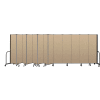 Screenflex Portable Room Divider 13 Panel, 6'8"H x 24'1"L, Vinyl Color: Oatmeal