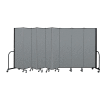 Screenflex Portable Room Divider 9 Panel, 6'8"H x 16'9"L, Fabric Color: Gray