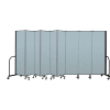 Screenflex Portable Room Divider 9 Panel, 6'8"H x 16'9"L, Vinyl Color: Blue