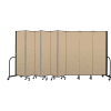 Screenflex Portable Room Divider 9 Panel, 6'8"H x 16'9"L, Vinyl Color: Oatmeal