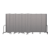 Screenflex Portable Room Divider 11 Panel, 7'4"H x 20'5"L, Vinyl Color: Gray