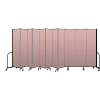 Screenflex Portable Room Divider 11 Panel, 7'4"H x 20'5"L, Vinyl Color: Mauve