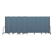 Screenflex Portable Room Divider 13 Panel, 7'4"H x 24'1"L, Fabric Color: Blue