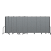 Screenflex Portable Room Divider 13 Panel, 7'4"H x 24'1"L, Fabric Color: Gray