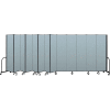 Screenflex Portable Room Divider 13 Panel, 7'4"H x 24'1"L, Vinyl Color: Blue