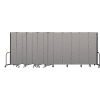 Screenflex Portable Room Divider 13 Panel, 7'4"H x 24'1"L, Vinyl Color: Gray