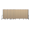 Screenflex Portable Room Divider 13 Panel, 7'4"H x 24'1"L, Vinyl Color: Oatmeal