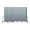 Screenflex Portable Room Divider 7 Panel, 7'4"H x 13'1"L, Vinyl Color: Blue